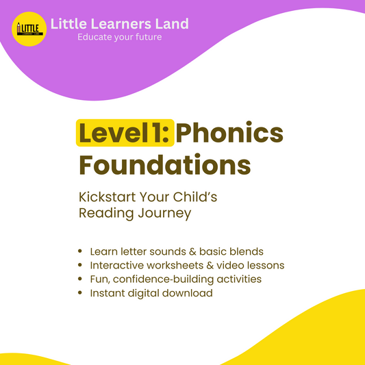 Phonics Course Level 1 – Learn Letter Sounds & Early Reading Skills
